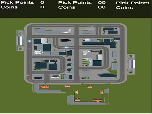 Top-Down-Taxi-Auto-Spiel