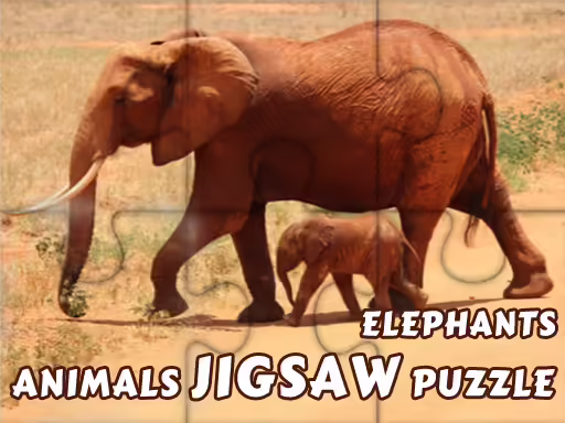 Animals Jigsaw Puzzle Elephant