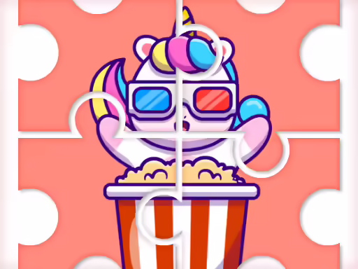 Cute Rainbow Unicorn puzles