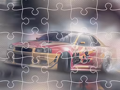 Puzzle di auto da corsa giapponesi