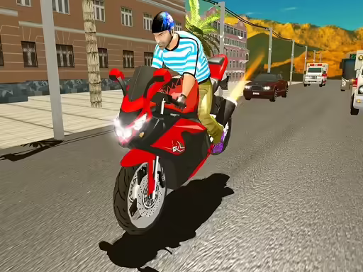 Autobahn-Fahrradverkehr-Moto-Rennen