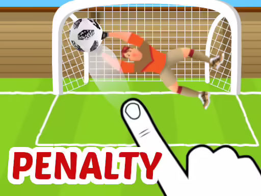 Jogo de esporte de pênalti