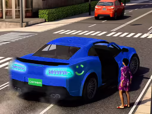 Uber-Taxifahrer 3D