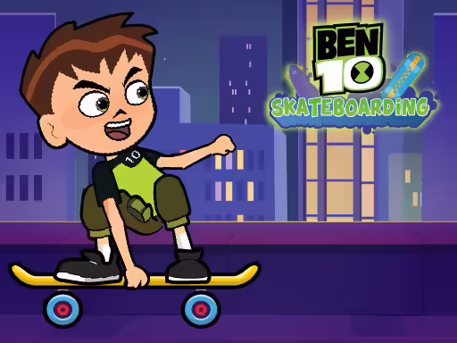 ben 10 andando de skate
