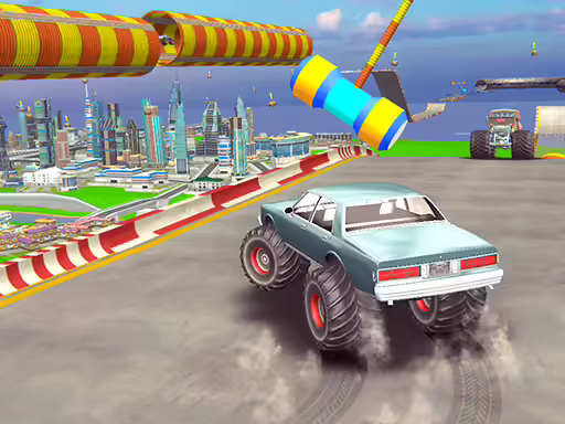 Impossible Monster Truck race