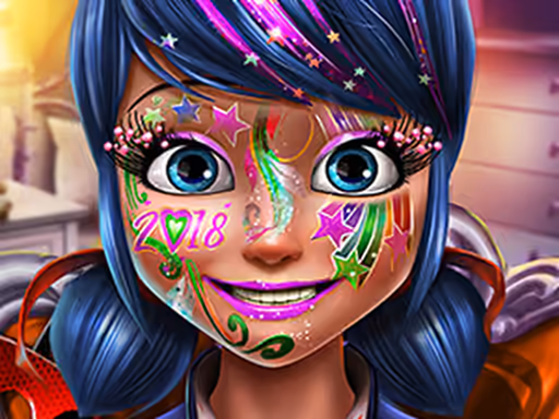 Dotted Girl New Year Makeup