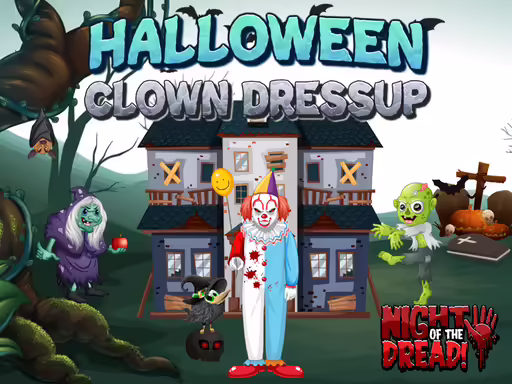 Habillage de clown d'Halloween