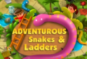 Abenteuerliche Schlange und Leitern