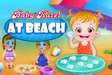 Bebê Hazel na praia