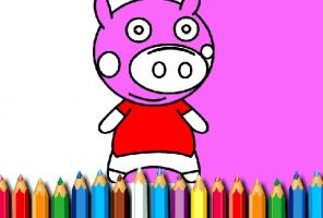 Livro de colorir BTS Pig