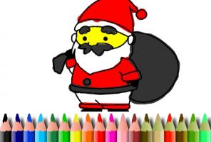 BTS para colorear Papá Noel
