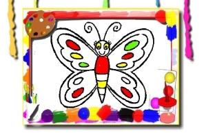 Libro da colorare di farfalle