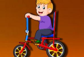 Puzzle de vélo de dessin animé