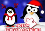 Weihnachtspinguin-Puzzle