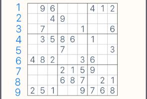Klassiskt Sudoku-pussel