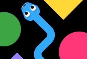 Цветная змея 3D онлайн