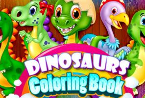 Dinozaurų spalvinimo knyga