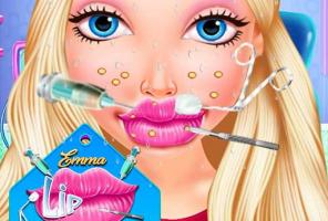 Chirurgie des lèvres d'Emma