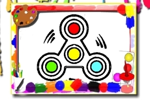 Carte de colorat Fidget Spinner