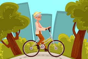 Счастливая езда на велосипеде Пазл