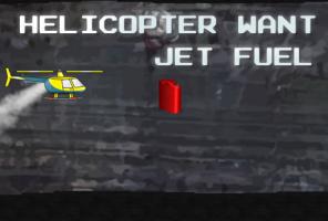 O helicóptero quere combustible a reacción