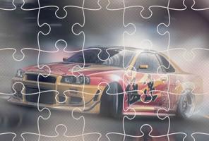 Puzzle de coches de carreiras xaponeses