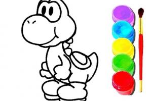 Carte de colorat Mario