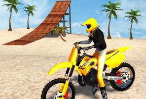 Motocross-Strandspiel: Bike Stu