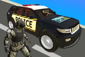 Perseguição de carro da polícia