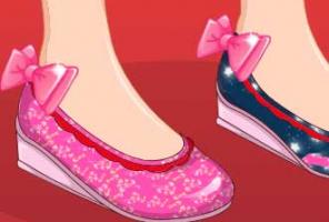 Conception de chaussures de princesse
