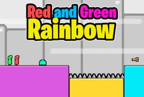 Rode en groene regenboog