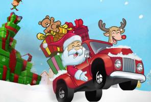 Santa darčekové auto