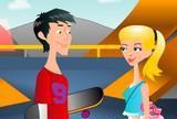 Skate park kissing