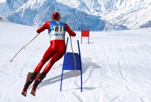 Simulador de esqui slalom
