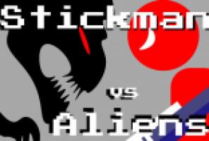 stickman vs alienígena