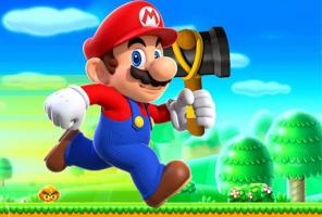Super Mario Laufen und Schießen