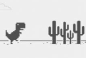 Xogo de dinosauros correndo T-Rex