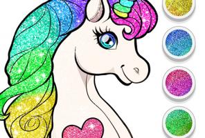 Libro da colorare per vestire l'unicorno